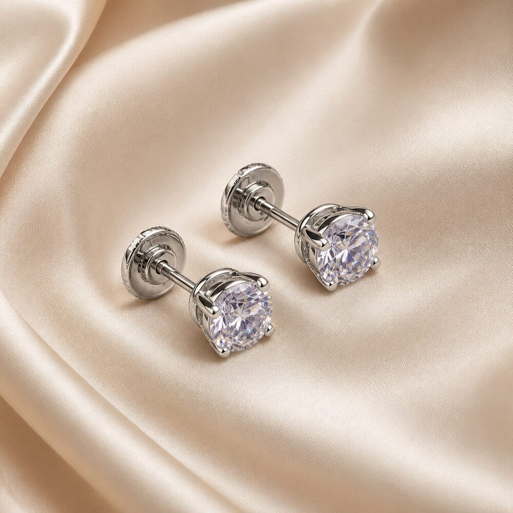 TIFFANY&CO Timeless Earrings Style 1 | New with Box - Picture 5 of 9